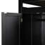 Lit mezzanine simple en bois massif avec bureau, armoire de rangement et penderie, bande lumineuse DEL, ports de chargement USB, noir et rouge-1901421434-1901421437