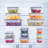 48Pcs Food Storage Containers Set Kitchen Organizers Meal Prep Container Airtight, BPA-Free Stackable Reusable Snack Lunch Containers, Easy-Snap Lids, Plastic Snapware(24Containers+24 Lids)Pantry And Kitchen Organization With Free Labels And Marker