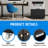 17.7''H 2-door Steel Copier Cabinet Stand With Wheels And Adjustable Divider For Offices And Home-1742039435