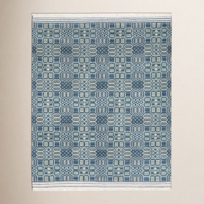 Albie Green Hand-Knotted Geometric Rug
