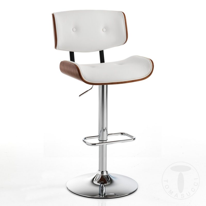 Upholstered Counter Stool with Metal Frame