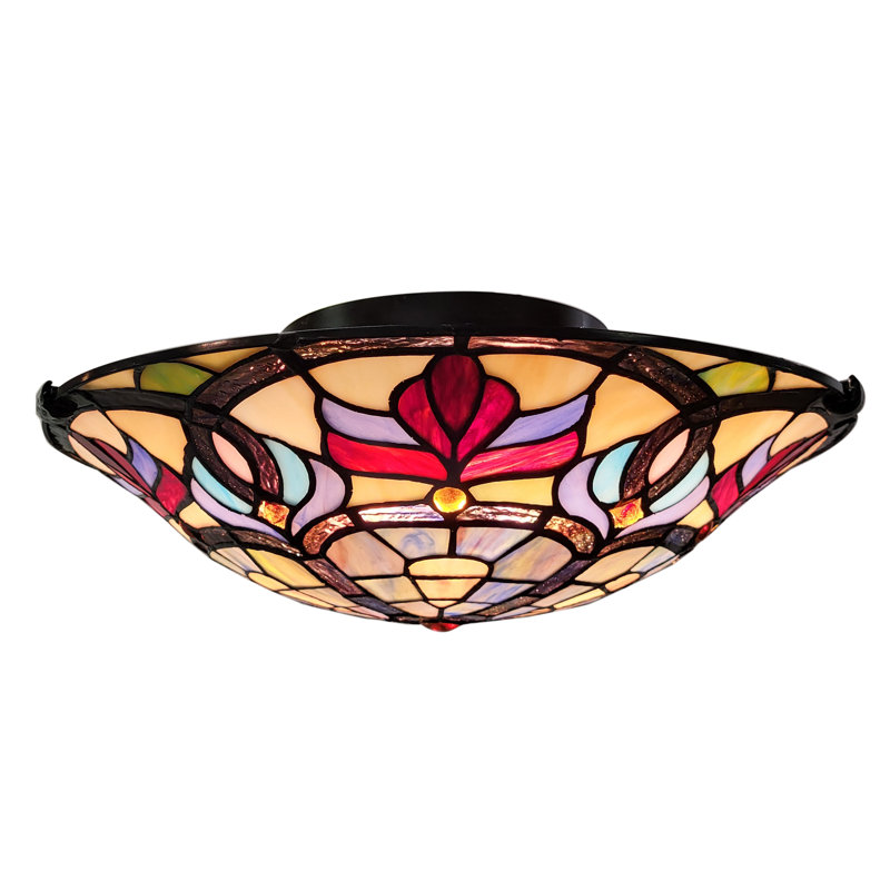 Plafonnier en verre coloré Florence, S1656