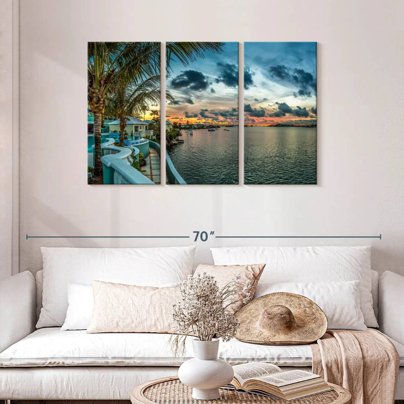 Gillard Bermuda Hotel Sunset, 28" H x 45" W