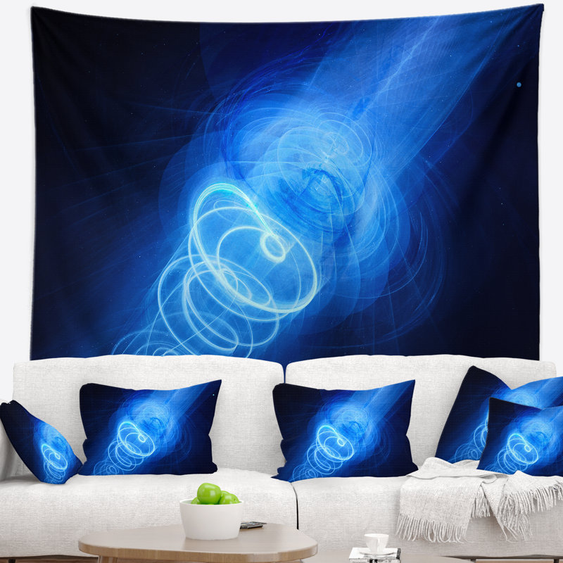 Nouvelle tapisserie d'arme plasma dans l'espace, H 68 po x l 80 po