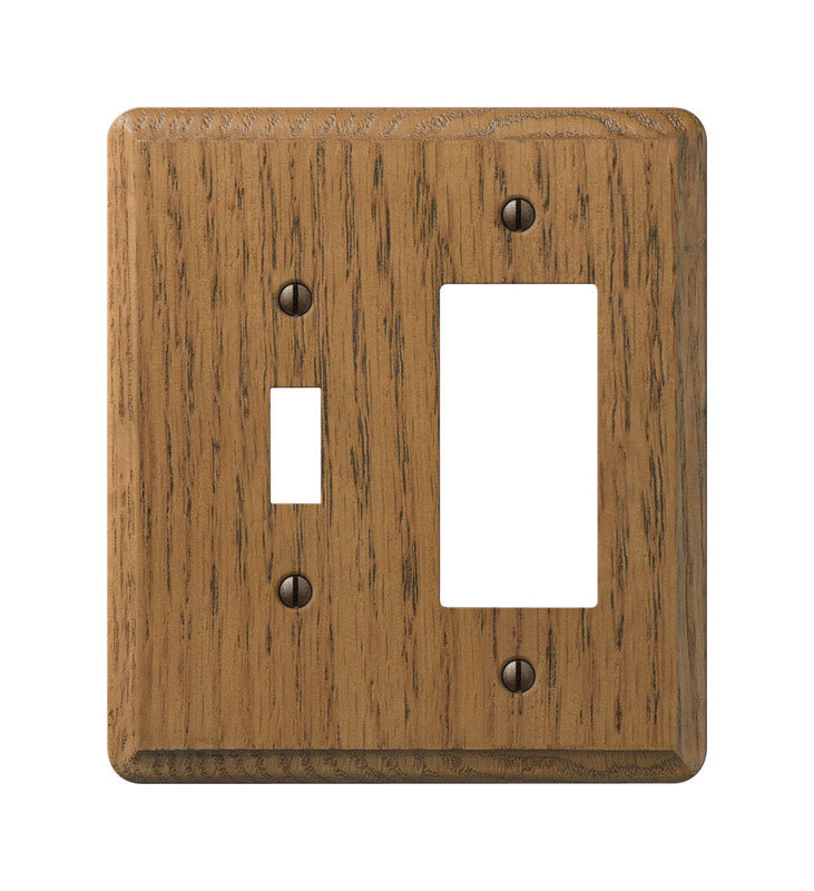 2-Gang Toggle Light Switch / Rocker Combination Wall Plate