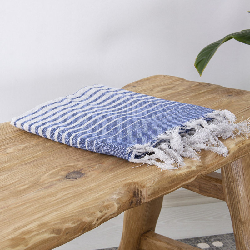 Fouta (serviette de plage), Bleu