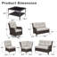 Ensemble de conversation d'extérieur pour 8 personnes avec coussins Schutt-1988280282-1960317499