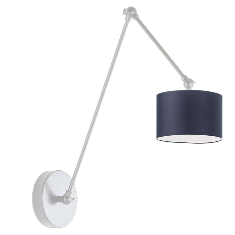 Bloomingdale Wall Sconce, Silver, Anthracite