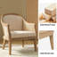Xaver Farmhouse Boucle Rattan Solid Wood Armchair-126351998