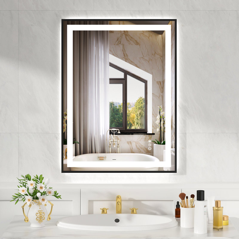 Éclairage avant et arrière noir et blanc, Noir, 32 po x 24 po