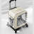 Large Capacity Cat Backpack Carrier, Lightweight Pet Trolley Bag