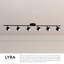 Ensemble de rail d'éclairage 6 lumières 43 "Lyra-64113020