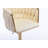 Set of 2 Bar Stools,with Chrome Footrest and Base Swivel Height Adjustable Mechanical Lifting Velvet + Golden Leg Simple Bar Stool-144891916