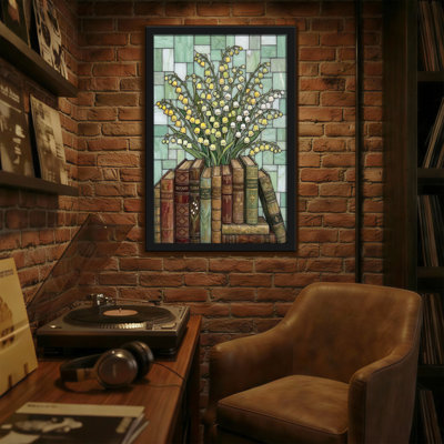 Motif de plantes et fleurs de lis de la vallée