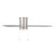 52 Atlantis 3 - Blade Flush Mount Ceiling Fan with Pull Chain and Dimmable LED Light Kit Included