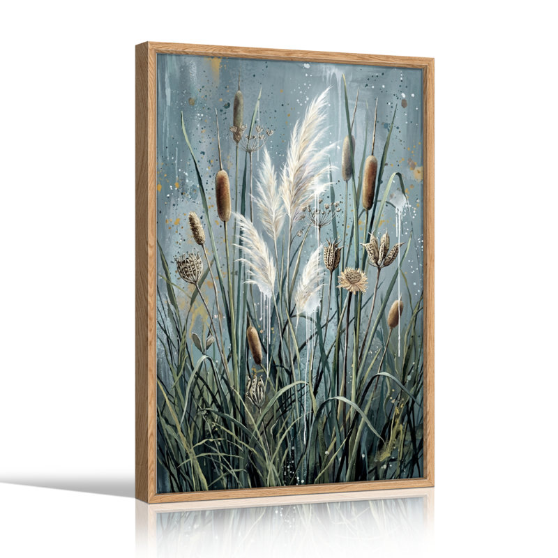 «Reed Grass», reproduction d'art sur toile, ensemble de 1, H 36 po x l 24 po, Naturel