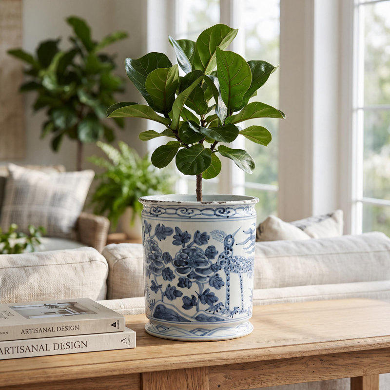 Handcrafted Round Planter
