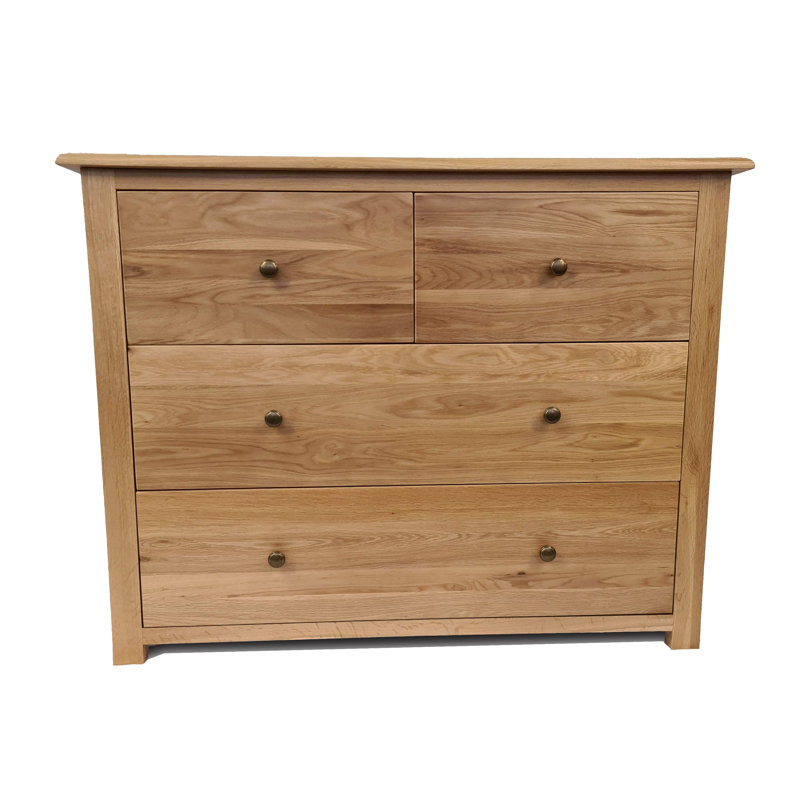 Tanesha Solid Wood 105cm W 4 - Drawer Chest of Drawers