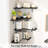 Floating Corner Shelves Wall Mounted, Rustic Wood Hanging Shelves For Storage And Display, Space-Saving Shelf Set For Bathroom Kitchen Bedroom Living Room-496163132