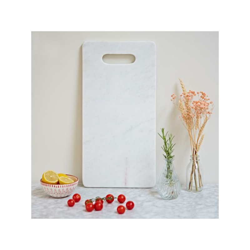 White Marble Rectangular Serving Board