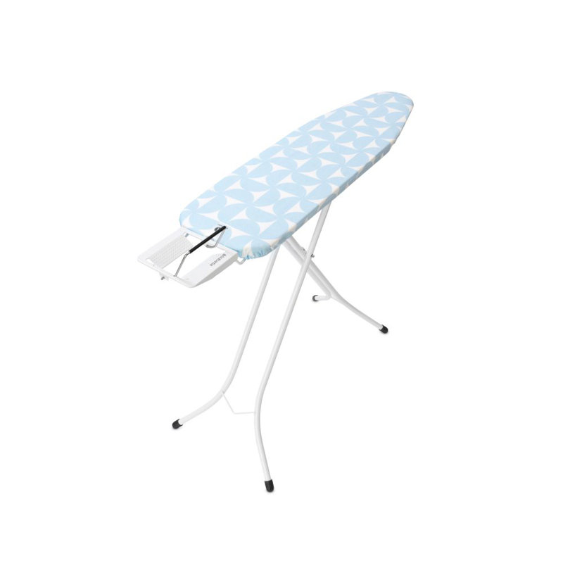 Brabantia Size A Ironing Board with Steam Iron Rest, Blue/White