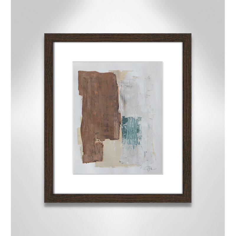 «Together We Work I» par Filippo Ioco - reproduction d'art encadrée, H 15 po x l 13 po x P 0,75 po, Cadre noyer