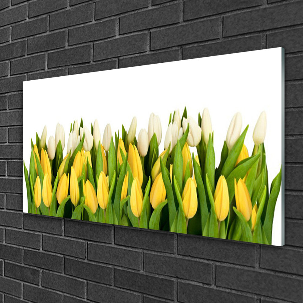 Tulips Floral - Unframed Photograph on Glass