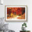 Path Through the Forest at Autumn in Abstract - Framed Print-55737340-55737346