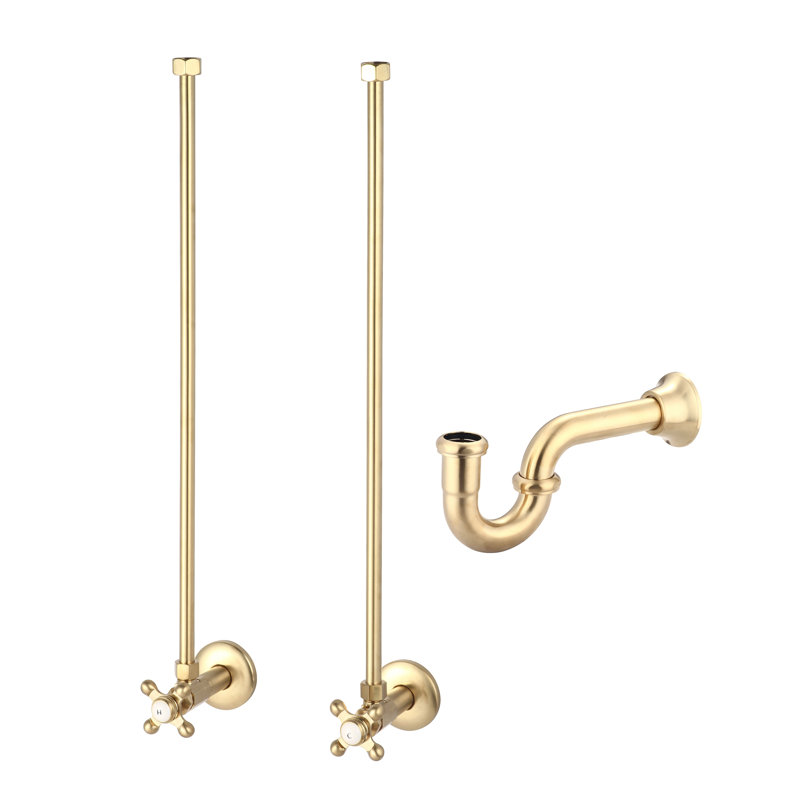 Copeland 60'' Double Bathroom Vanity Base Only, Satin Brass