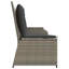 High-Density Polyethylene (HDPE) Wicker Wicker Outdoor Bench-1673836158-1673836159