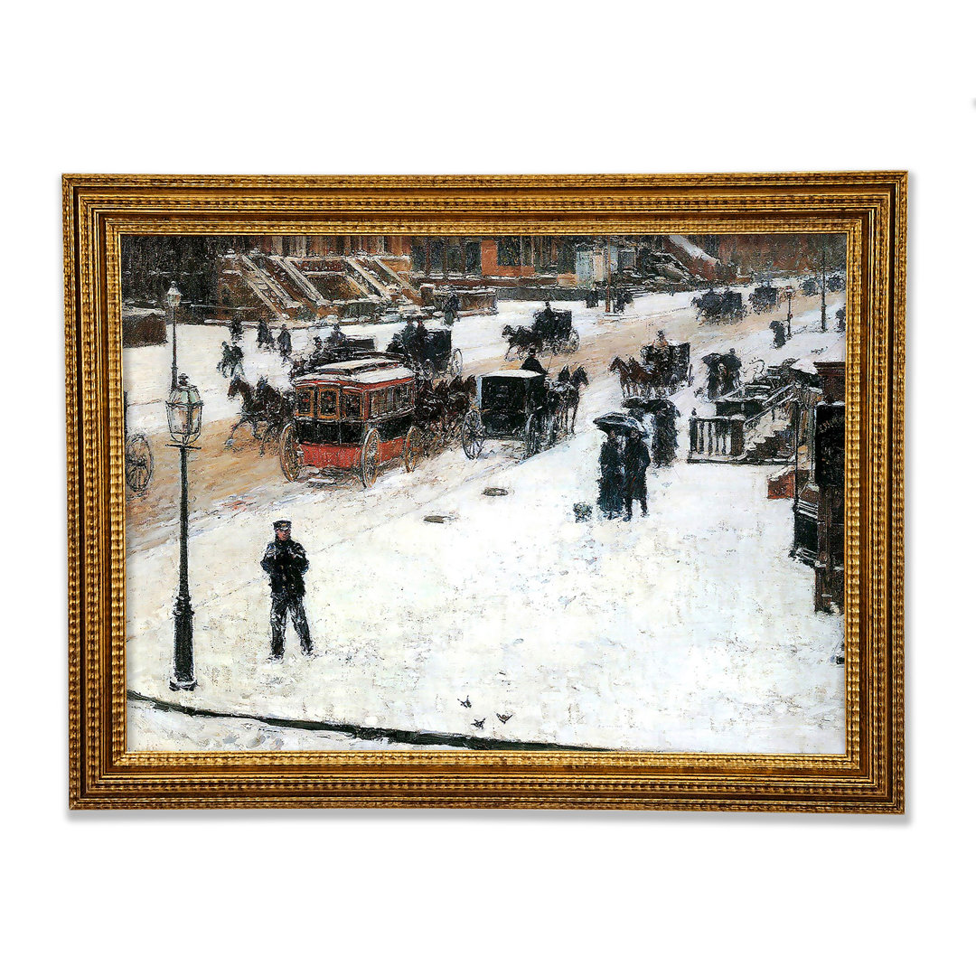 Hassam Fifth Avenue Im Winter - Einzelne Bilderrahmen Kunstdrucke