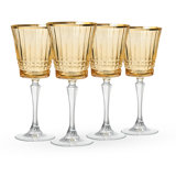 Cristine Gold Rim White Wine Glass, Set Of 4