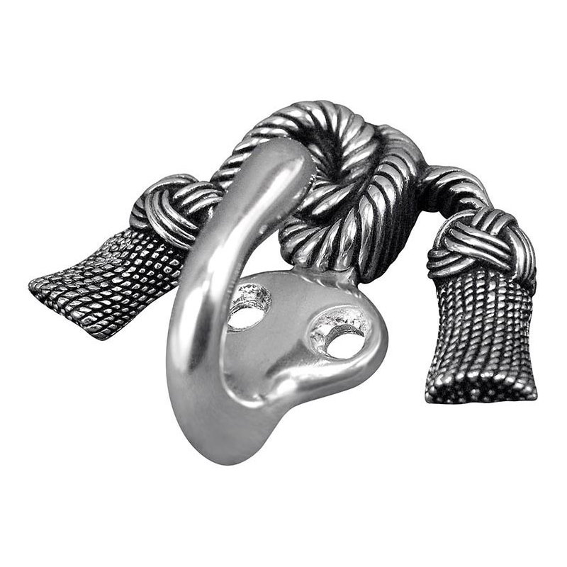 Sforza Wall Hook, Antique Silver
