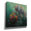 «Epic Graffiti» «Diving Tiger On Green» par Heather Gauthier, art mural sur toile, 26 po x 26 po-254632741