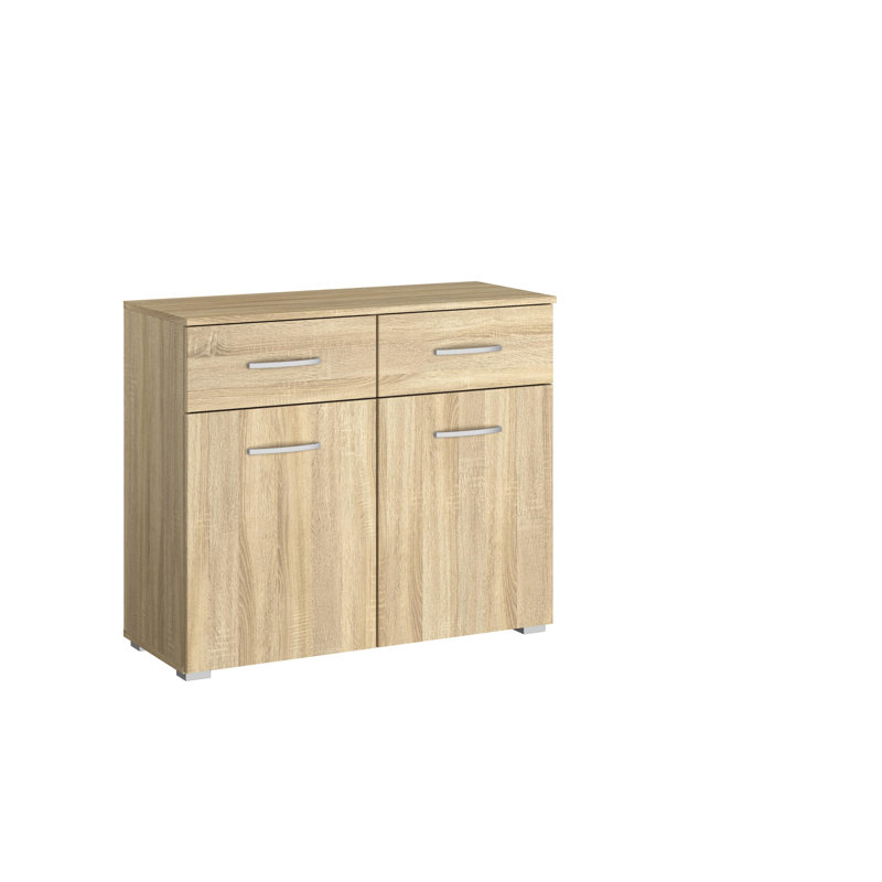 Aditio 2 Drawer Combi Chest, Sonoma Oak