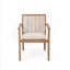 Ensemble de meubles de patio 5 pièces en bois d'acacia durable et 4 chaises rembourrées robustes-115717696