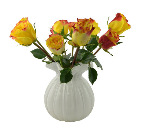 Vase en verre 8 po