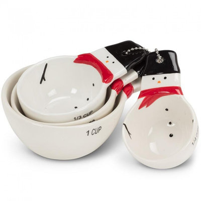 Happy Snowman Measuring Cups. Set Of 4