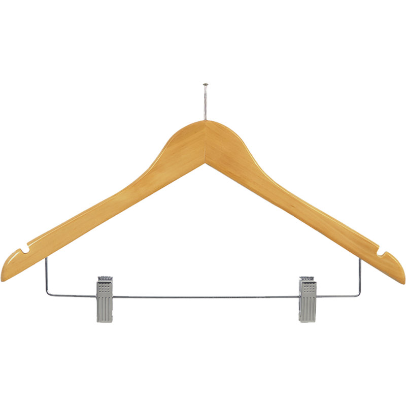 Support combiné en bois anti-theft flat, Naturel avec clips, 100