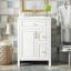 Meuble-lavabo de 24 pouces avec lavabo en céramique, tiroirs à fermeture en douceur et supports de rangement doubles pour une organisation efficace