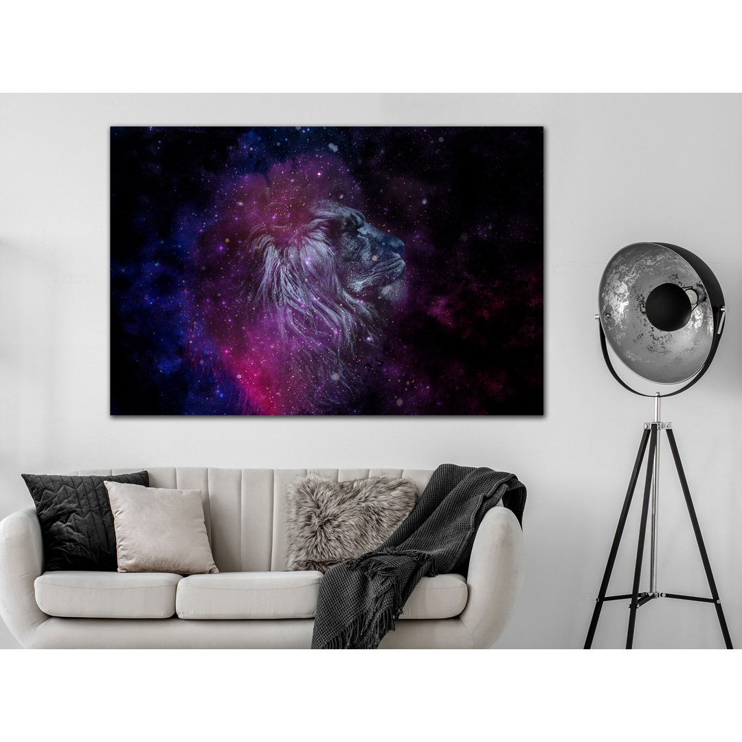 Leinwandbild Cosmic Lion