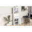 Grande armoire de rangement blanche avec tablettes réglables - 3 tiroirs