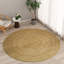 Tapis en jute tressé à la main Kayleigh, blanc cassé / naturel-1356816921