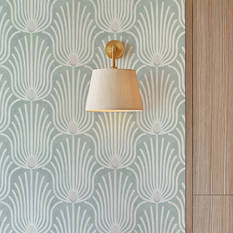 Carlyle Feather - Wallpaper, Premium Paper, Plaster Gray