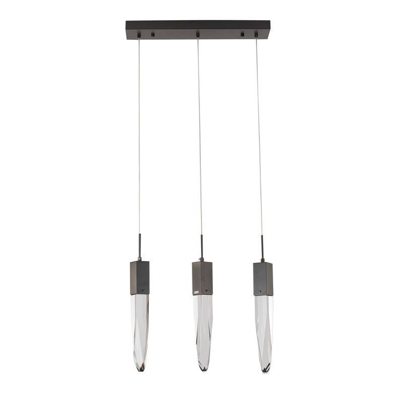 Luminaire suspendu pour îlot de cuisine 3 lumières Modern
