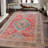 Chic Bohemian Style Soft Pile Rug with Intricate Floral and Geometric Design Perfect for Adding Warmth and Comfort to Your Home-415807740