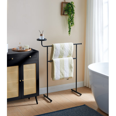 Chase Valet Clothes Stand with Storage Tray, Towel Rack, Blanket Drying Holder for Bedroom, Laundry Room & Bathroom