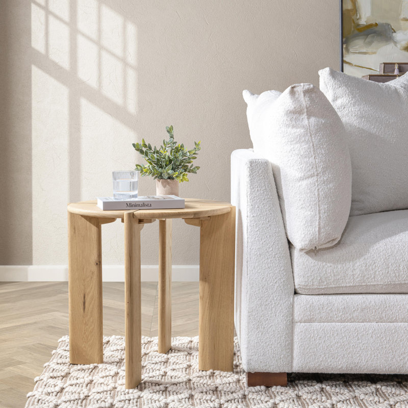 Kering Solid Wood End Table