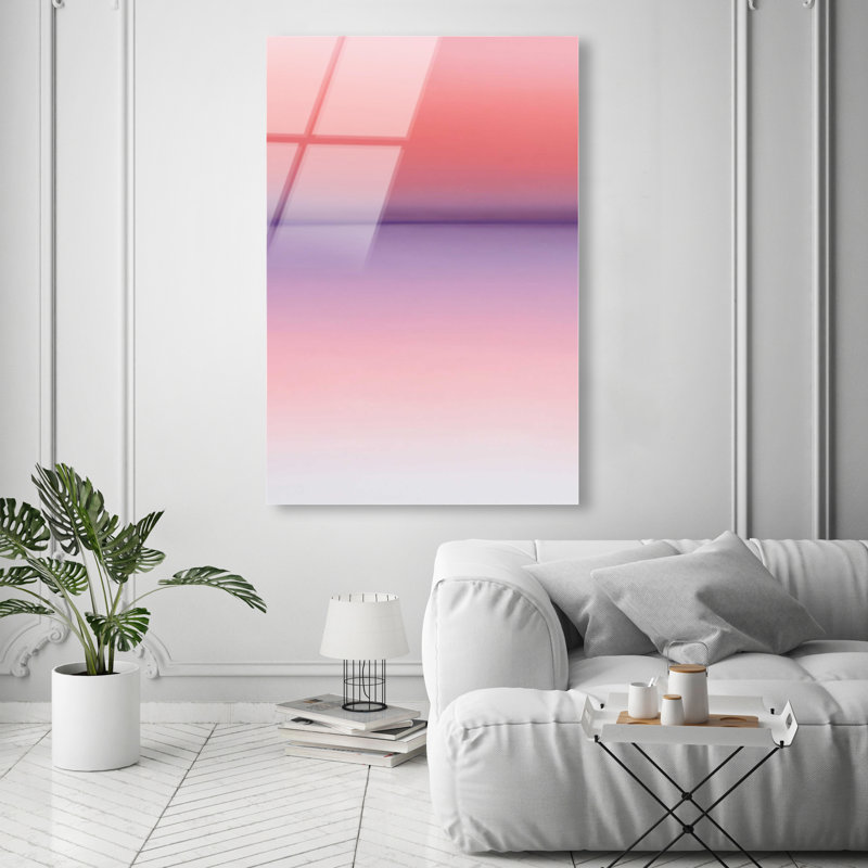 Peach Coastline II Print by Oliver Gal, 15"H x 10"W, High-Gloss Acrylic Print