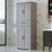 72.5 Inch Tall Storage Cabinet with Multi-Functional Storage Space - Grey-2119073124